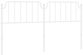 vidaXL Κεφαλάρι Λευκό 180 εκ. Μεταλλικό