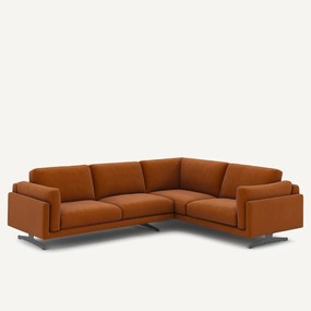 Γωνιακός καναπές από λινό βελούδο, César