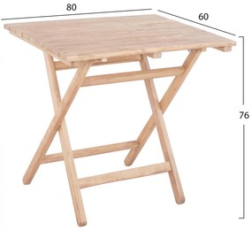 Τραπέζι σκηνοθέτη Λήμνος φυσικός εμποτισμός 80x60x76 εκ.