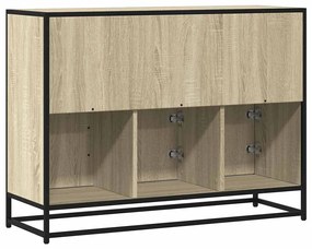 vidaXL Sideboard Sonoma Oak 100x35x76 cm Κατασκευασμένο ξύλο