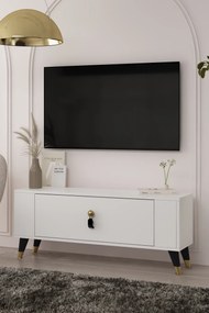 Stewehome Μοντέρνο έπιπλο τηλεόρασης με ντουλάπι 120x26x48 cm