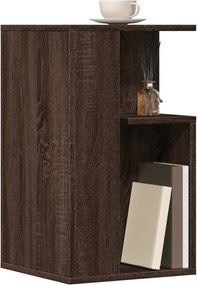 vidaXL Βοηθητικό Τραπέζι Καφέ Δρυς 35x35x60 εκ. Επεξεργασμένο Ξύλο
