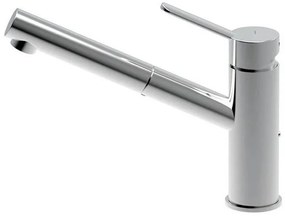 La Torre New pro 42181-100 Μπαταρία Κουζίνας Χρωμέ Με Περιστρεφόμενο Κορμό και Συρόμενο Ντους