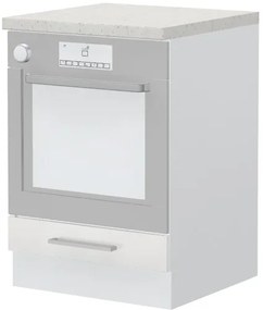 Επιδαπέδιο ντουλάπι φούρνου Hudson R-60-R-Λευκό - Λευκό γυαλιστερό - 60.00Χ60.00Χ88.00cm