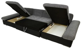 Γωνιακός Καναπές Comfivo 168, Λειτουργία ύπνου, Αποθηκευτικός χώρος, 360x160x75cm, 189 kg, Πόδια: Πλαστική ύλη | Epipla1.gr