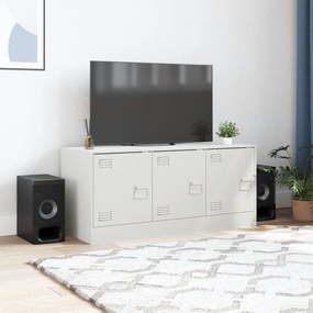 vidaXL Έπιπλο Τηλεόρασης Λευκό 99x39x44 εκ. από Ατσάλι