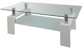 WOODWELL ΕΜ950,1CAMERON Τραπεζάκι Σαλονιού Καθιστικού, Απόχρωση Άσπρο 110x60x45cm ΕΜ950,1