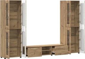 vidaXL Σετ επίπλου τηλεόρασης FLORIN 3 pcs Artisan Oak