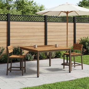 vidaXL Τραπεζάκι σαλονιού Φυσικό και Καφέ 98 x 100,5 x 45 cm