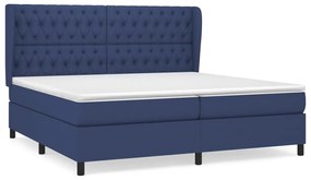 ΚΡΕΒΑΤΙ BOXSPRING ΜΕ ΣΤΡΩΜΑ ΜΠΛΕ 200X200 ΕΚ. ΥΦΑΣΜΑΤΙΝΟ 3128235