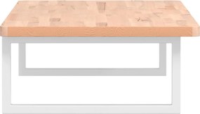vidaXL Ράφι Νιπτήρα Τοίχου από Ατσάλι / Μασίφ Ξύλο Οξιάς