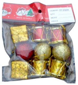 Σετ Χριστουγεννιάτικα στολίδια - 9pcs - 232526-232526