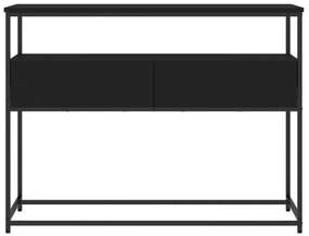 vidaXL Τραπέζι Κονσόλα Μαύρο 100x40x75 εκ. Επεξεργασμένο Ξύλο