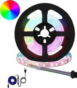 vidaXL Λωρίδα LED 12 pcs Μαύρο και Διαφανές 1200 mm