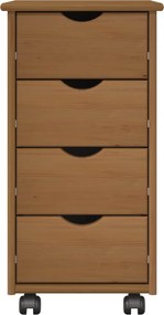 vidaXL Κινητό Ντουλάπι MOSS 34 x 39 x 65,5 cm Μασίφ Ξύλο Πεύκου