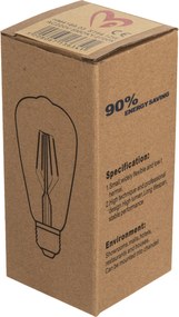 ΛΑΜΠΤΗΡΑΣ HM4189.03 LED FILAMENT 12W E27 2700K SMOKE