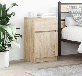 vidaXL Κομοδίνο Sonoma Δρυς 39x35x65 εκ. από Επεξεργασμένο Ξύλο