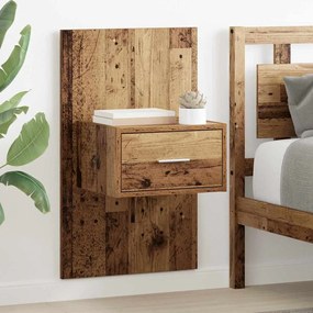 vidaXL Ντουλάπι κρεβατιού 2 pcs Παλαιό ξύλο 48.5 x 32.5 x 80 εκ