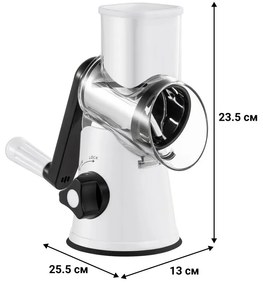 Rendezvous Izibizi PS-336A, 3 εναλλάξιμα εξαρτήματα, Ανοξείδωτο ατσάλι, Βάση κενού, Λευκό