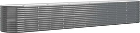 vidaXL Ζαρντινιέρα Ανθρακί 440x80x68 εκ Γαλβανισμένος χάλυβας