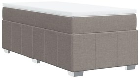 ΚΡΕΒΑΤΙ BOXSPRING ΜΕ ΣΤΡΩΜΑ TAUPE 80X200 ΕΚ. ΥΦΑΣΜΑΤΙΝΟ 3285432