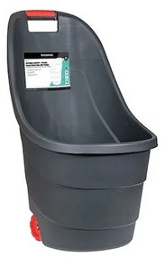 Krausmann GN23486 Καρότσι Κήπου Μαύρο 60lt