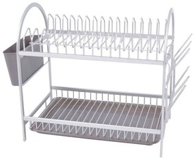 Πιατοθήκη 798001 49x26x37cm White-Grey Ankor Aluminium