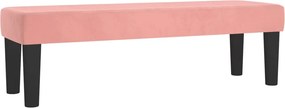 vidaXL Κρεβάτι Boxspring με Στρώμα Ροζ 180x200 εκ. Βελούδινο
