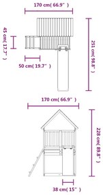 ΣΠΙΤΑΚΙ ΠΑΙΧΝΙΔΙΟΥ ΜΕ ΤΣΟΥΛΗΘΡΑ &amp; ΣΚΑΛΑ ΑΠΟ ΜΑΣΙΦ ΞΥΛΟ ΠΕΥΚΟΥ 3155933