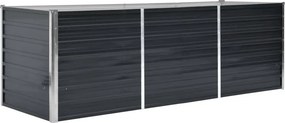 vidaXL Ζαρντινιέρα Υπερυψωμένη Ανθρακί 240x80x77 εκ. Γαλβαν. Χάλυβας