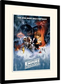 Κορνιζαρισμένη αφίσα Star Wars: Empire Strikes Back - One Sheet