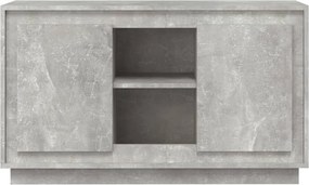 vidaXL Ντουλάπι Γκρι Σκυροδέματος 102x35x60 εκ. Επεξεργασμένο Ξύλο