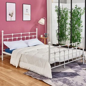 Intrahome ΚΡΕΒΑΤΙ MCASABLANCADEN ΜΕΤΑΛΛΙΚΟ 150x200 εκ. ΛΕΥΚΟ ΧΡΩΜΑ .02 intraho-1610653