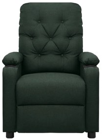 vidaXL Πολυθρόνα Ανακλινόμενη Ηλεκτρική Πράσινο Υφασμάτινη