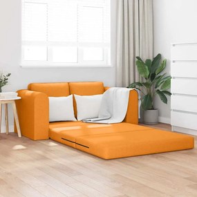 vidaXL Καθιστικό Καναπές Κρεβάτι 2 Σε 1 Σκούρο Κίτρινο 148x71x83 εκ. Υφασμάτινος