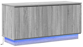 vidaXL Έπιπλο Τηλεόρασης  Γκρι Σονομα 100x38x49 εκ. Επεξεργασμένο Ξύλο