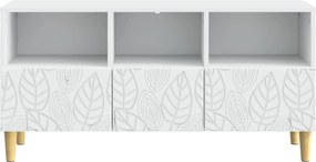 vidaXL Ντουλάπι TV 102 x 34,5 x 50 εκ. Λευκό Επεξεργασμένο Ξύλο