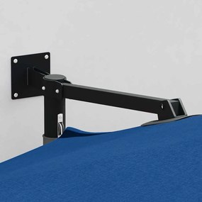 vidaXL Ομπρέλα Κήπου Μπλε, Μαύρο 248 x 248 x 148 εκ
