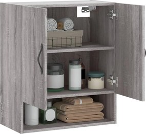 vidaXL Ντουλάπι Τοίχου Γκρι Sonoma 60 x 31 x 70 εκ. από Επεξεργ. Ξύλο