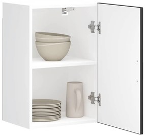 ντουλάπι τοίχου κουζίνας "Porto" Μαύρο μηχανουργικό ξύλο