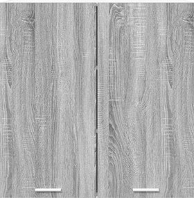 vidaXL Κρεμαστό ντουλάπι Γκρίζο Σονομα 80 x 31 x 80 εκ.