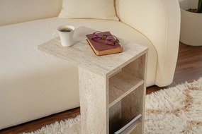 Side Table Filinta - Travertine Travertine