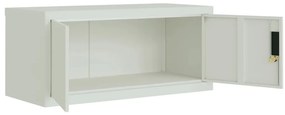 vidaXL Αρχειοθήκη Αν. Γκρι 90 x 40 x 130 εκ. Ατσάλινη