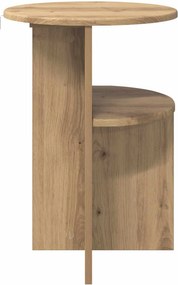 vidaXL Τραπεζάκι Πλευράς Artisan Δρυς Ø 39,5 x 55 εκ.