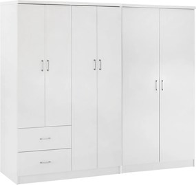 ΝΤΟΥΛΑΠΑ 6ΦΥΛΛΗ BLAKELY HM21235.05 ΜΕΛΑΜΙΝΗ ΧΡΩΜΑ ΛΕΥΚΟ 201x43x181Υεκ
