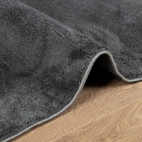 vidaXL Χαλί OVIEDO με Κοντό Πέλος Ανθρακί 160 x 230 εκ.