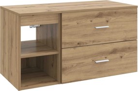 vidaXL Σετ Επίπλων Μπάνιου 2 τμχ. Artisan Δρυς Επεξεργασμένο Ξύλο