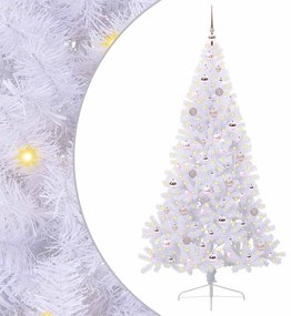 vidaXL Τεχνητό Χριστουγεννιάτικο Δέντρο Λευκό 180 cm PVC και Ατσάλι