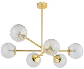 Φωτιστικό Οροφής Cadix 4606 6xG9 6W 93x64cm Gold TK Lighting