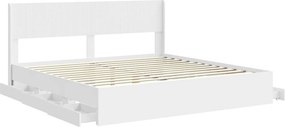 vidaXL Καλάθι με αποθήκη και κεφαλάρι Λευκό 180 x 200 cm